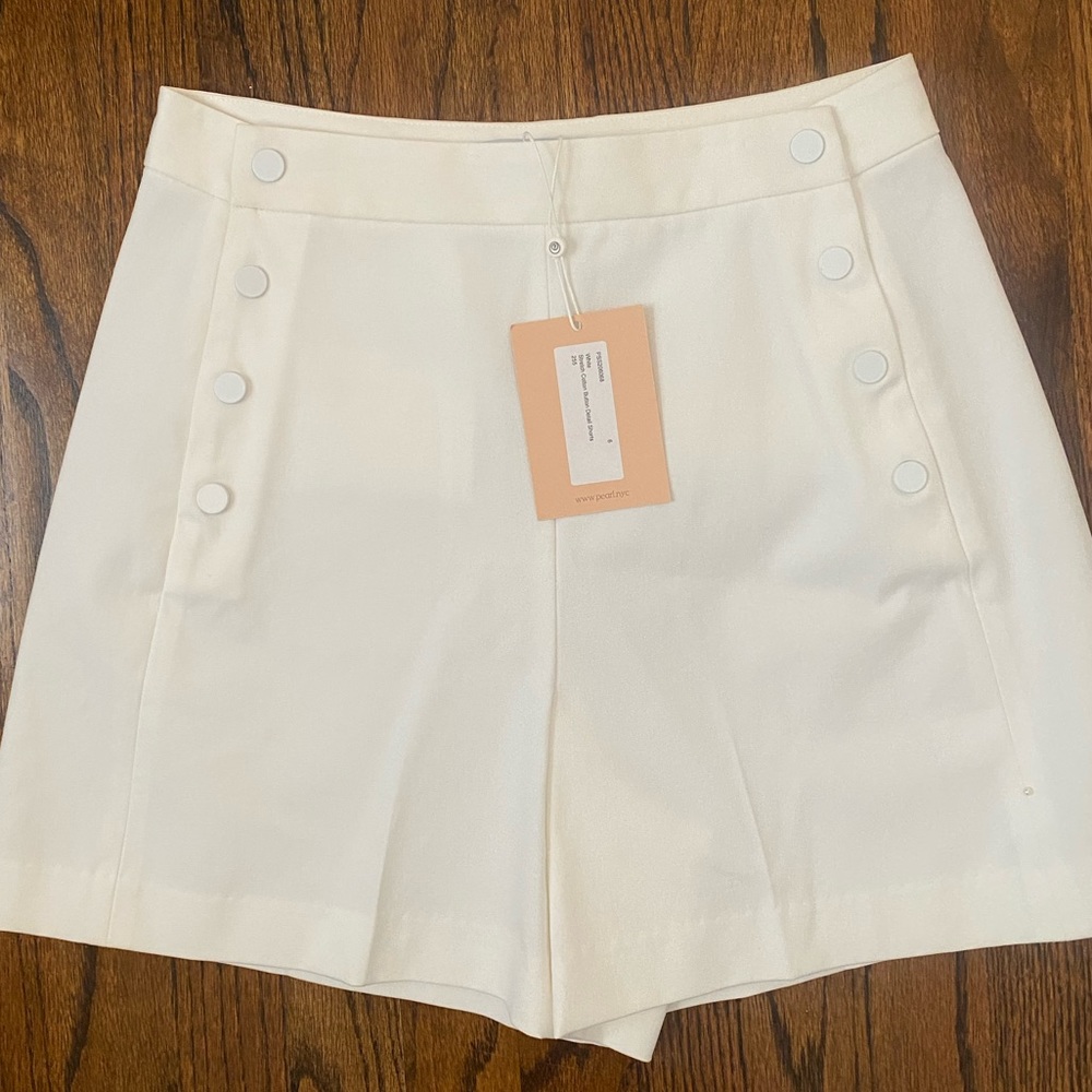 NWT Pearl by Lela Rose white shorts